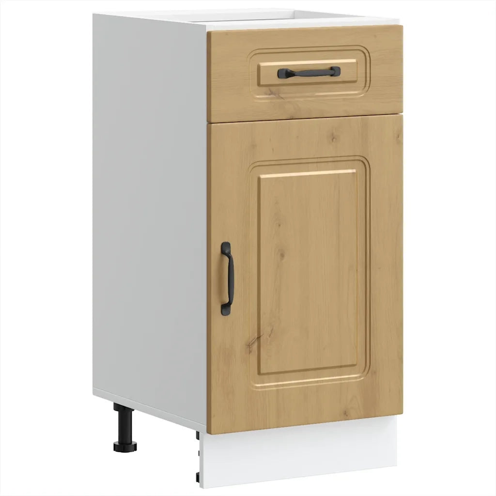 Base da Cucina Kalmar Rovere Artigianale in Legno Multistrato 853476