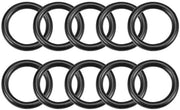 Set di gomme per sigillatura - 10 elementi - Gomma nitrile - Set di sigillatura - Anelli di sigillatura - Supporti di distanza - 10 mm di diametro esterno - Facile da installare - Gomme di sigillatura