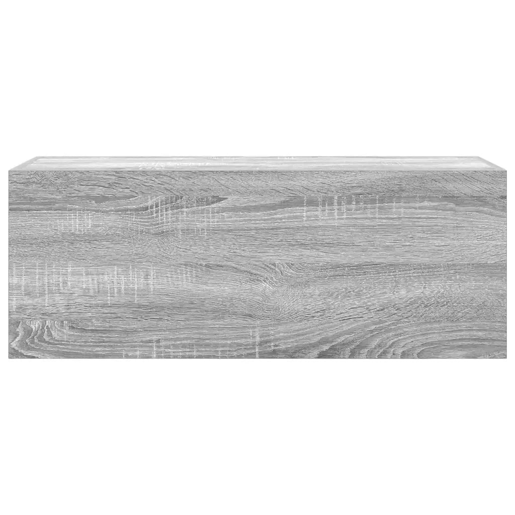 vidaXL Mobile da Bagno Grigio Sonoma 80x25x30 cm in Legno Multistrato