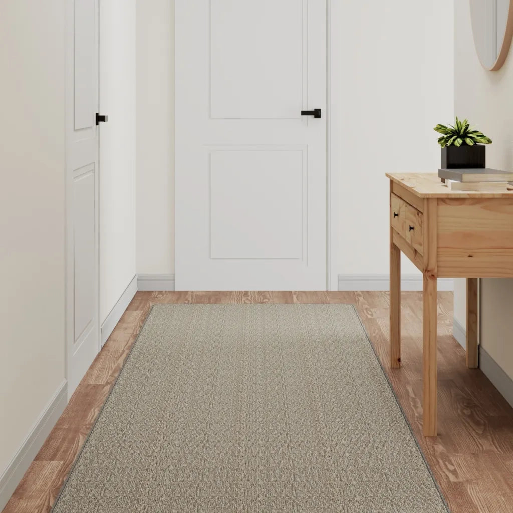 Tappeto del soggiorno | Tappeto Corsia Aspetto Sisal Argento 80x300 cm