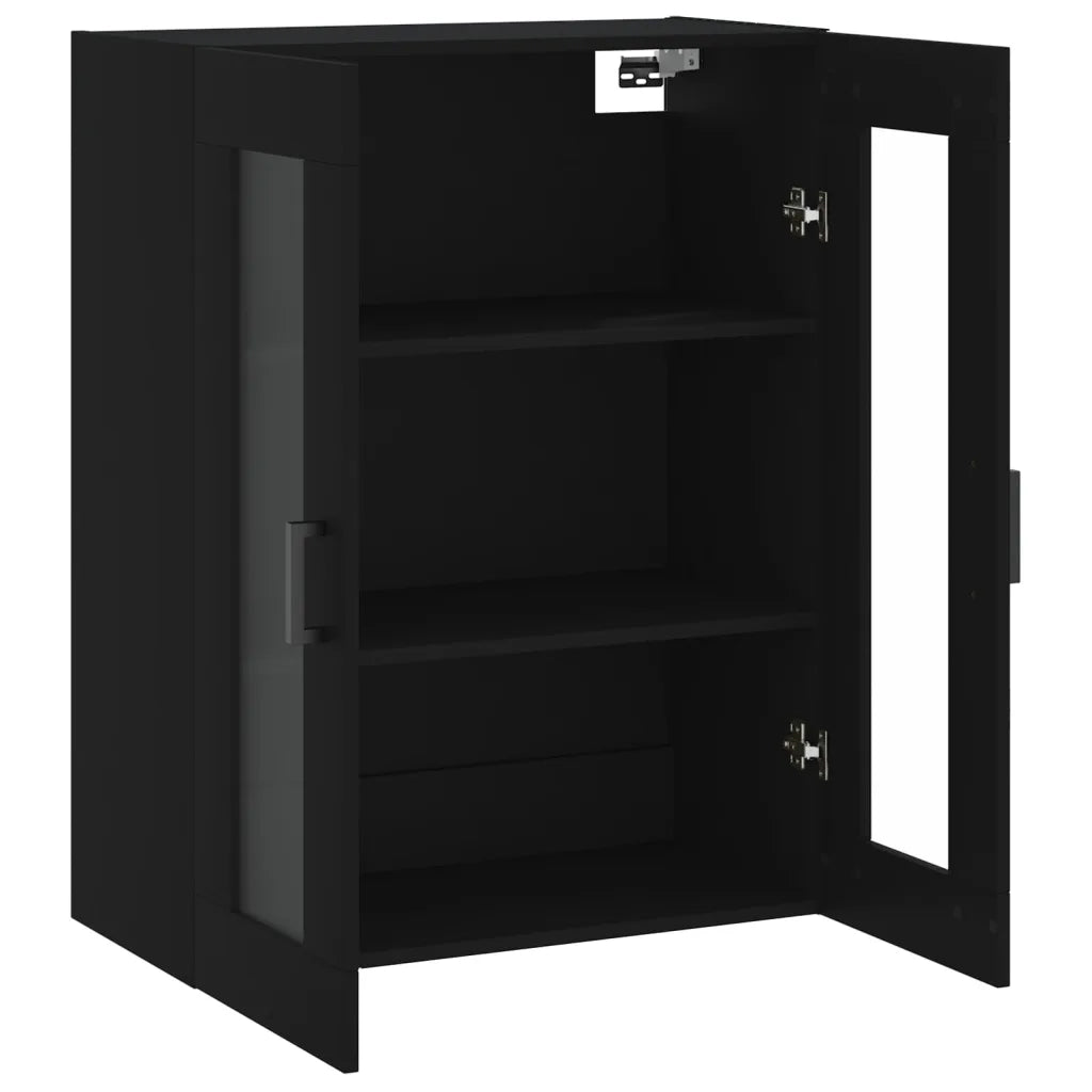 Mobile a Parete Nero 69,5x34x90 cm 828477