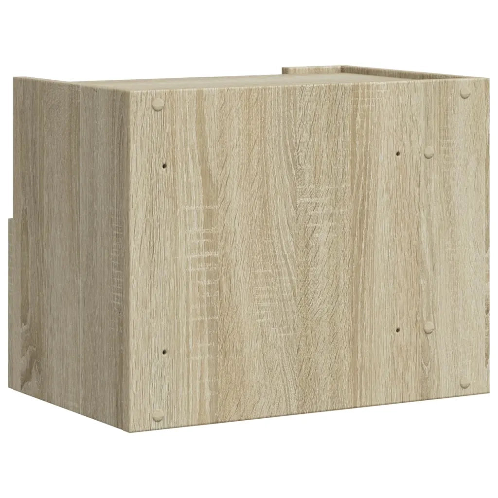Comodini a Muro 2 pz-Set di 2 Tavolino da notte Rovere Sonoma 45x30x35 cm 384546