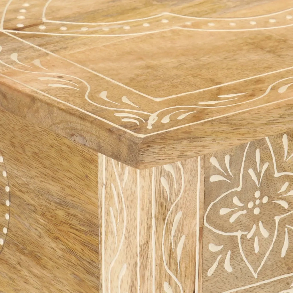 Tavolo Consolle 80x35x74 cm in Legno Massello di Mango 320379