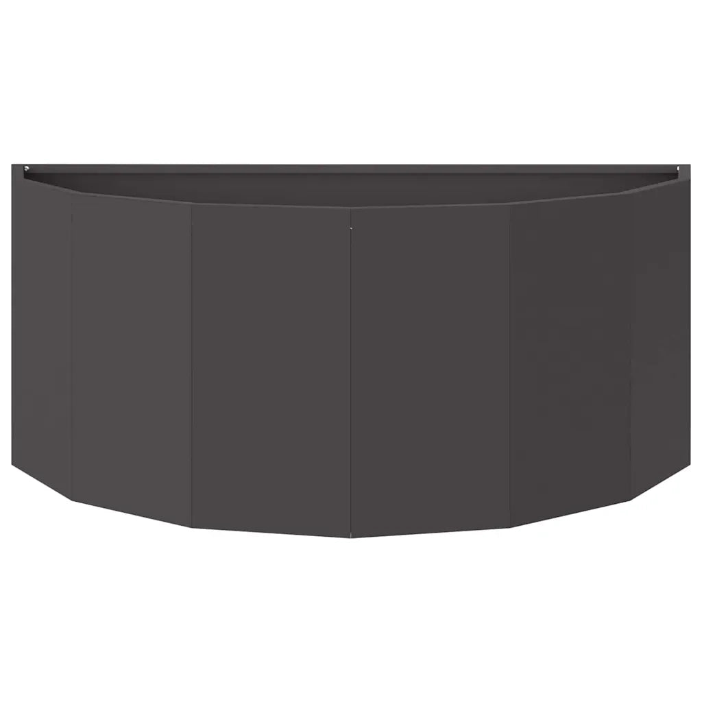Fioriera Nero 90 x 45 x 35 cm Acciaio 883689