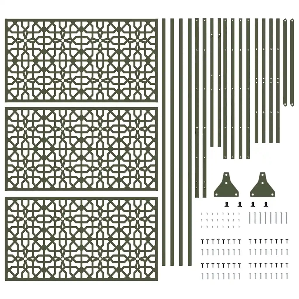 Schermo per Privacy Oliva 100 x 50 x 180 cm Acciaio CFW2897780