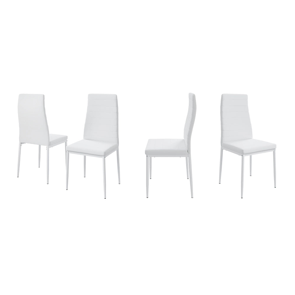 Vicco Sedia da sala da pranzo Bianco 42.5 x 48 cm Set di 4