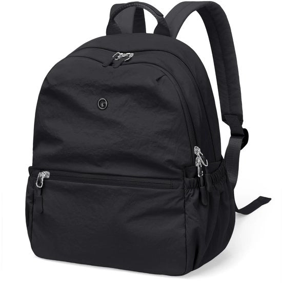 Borsa da viaggio mini da 13L per donna, leggera e impermeabile, per uso quotidiano, scuola, viaggio, escursione, lavoro (nero)