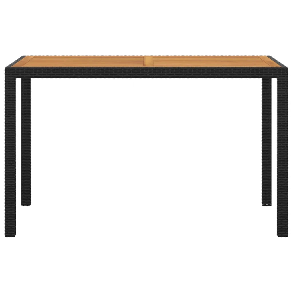 Set da Pranzo da Giardino 3 pz con Cuscini in Polyrattan Nero 3095497