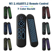 M5 2.4G 7-Geschikt per colore per dispositivo wireless aereo, tastiera e telecomando Adatto per box TV Android e sistemi Windows