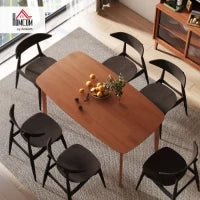 Tavolo da Pranzo, Stile Rustico, Superficie Laccata, Legno, 150 x 80 cm, Marrone