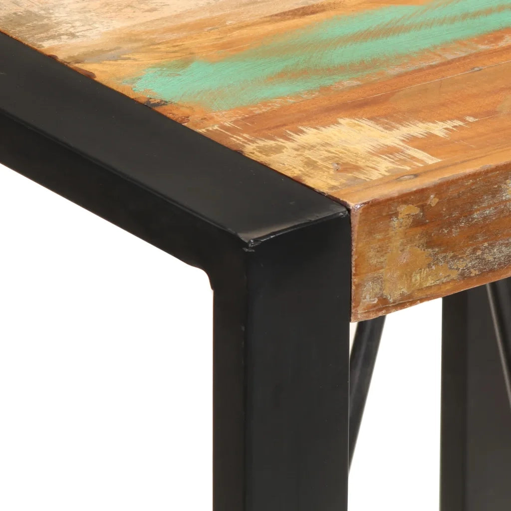 Tavolo da Bar 60x55x110 cm in Legno Massello di Recupero