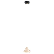 Lampada a sospensione ELIT in acciaio nero opaco e oro