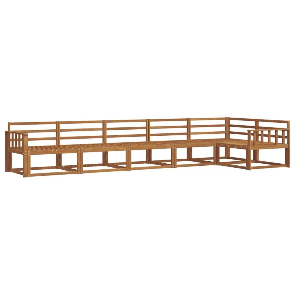 Set di divani da esterno 6 pcs Naturale