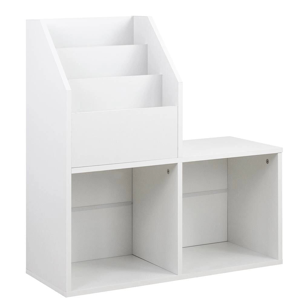 Libreria Cameretta Bambini Legno Scaffale 5 Ripiani Porta Giocattoli Libri Rivis