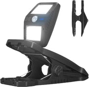 Lampada esterna impermeabile con clip, girevole 360°, adatta per giardini, piscine, terrazze e cortili interni