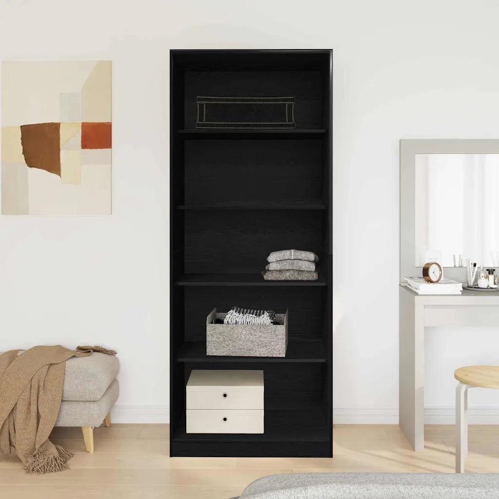 Guardaroba Rovere Nero 80 x 50 x 200 cm Legno multistrato