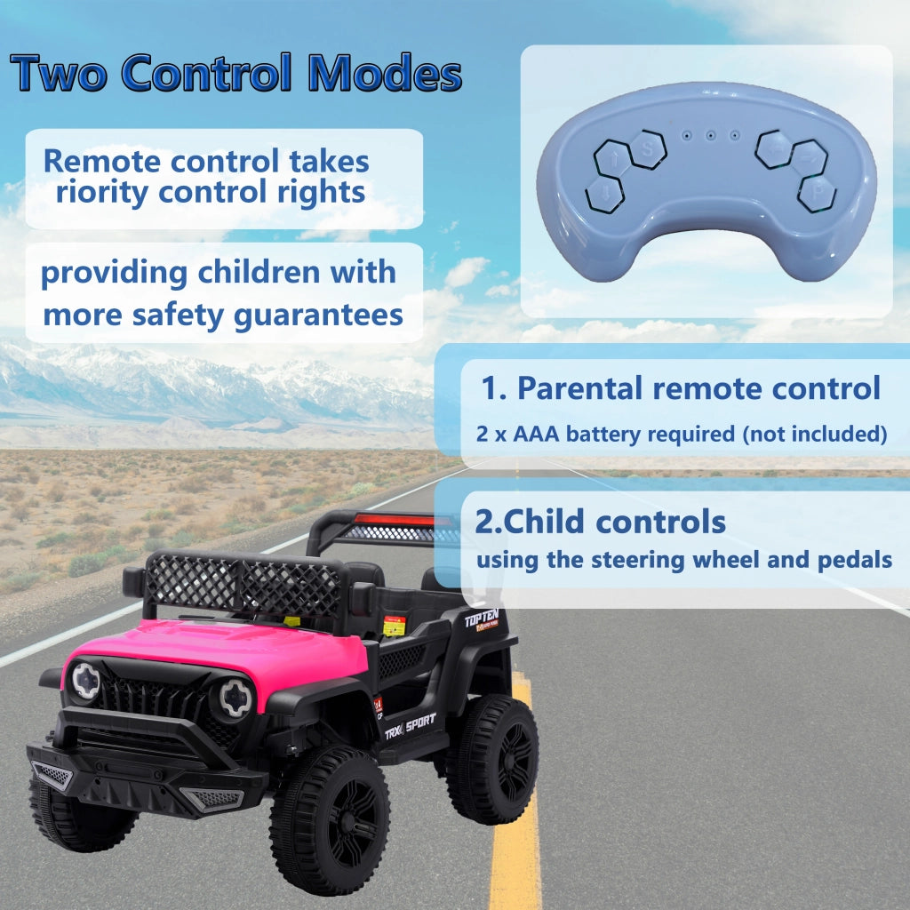 Auto elettrica per bambini con telecomando ¨C Xylo ¨C Rosso, blu, verde