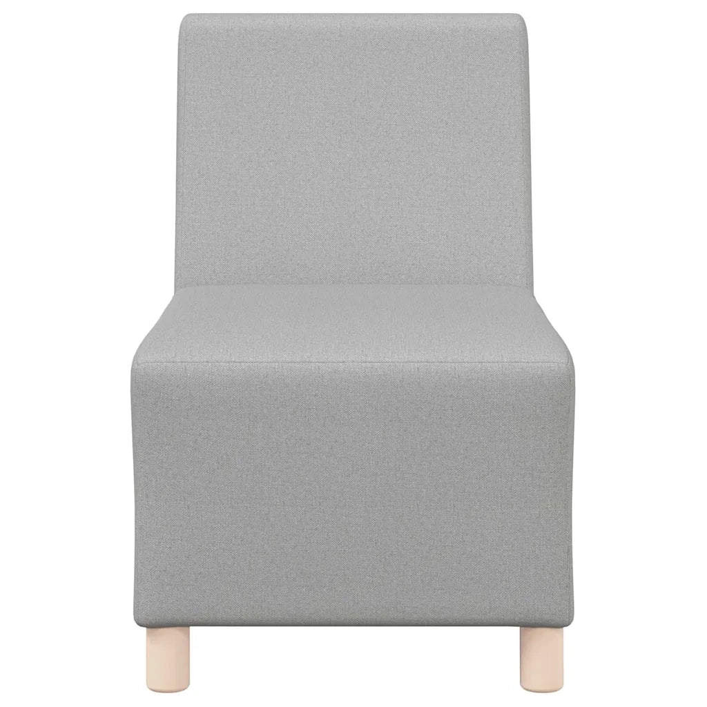 Divano Sedia senza Braccioli Grigio Nuvola 55 cm in Tessuto