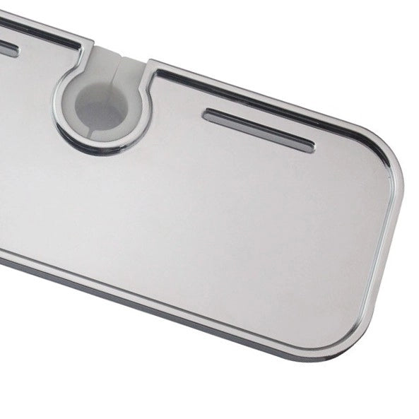 Mensola doccia bassa porta oggetti x asta 22-25-32 mm cromo
