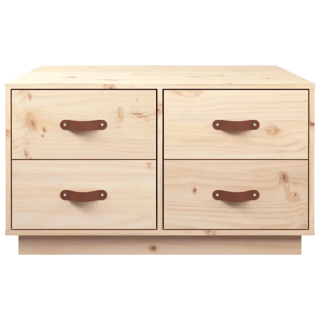 Tavolino da Salotto 80x80x45 cm in Legno Massello di Pino 821517