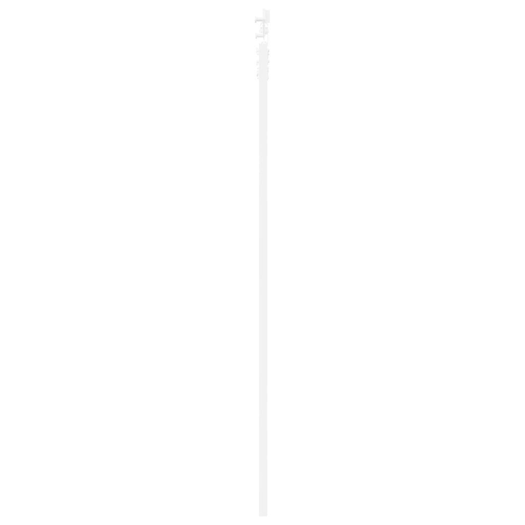 Set di Porta Scorrevole  con Hardware Bianco 83x211 cm in Legno Massello di Pino