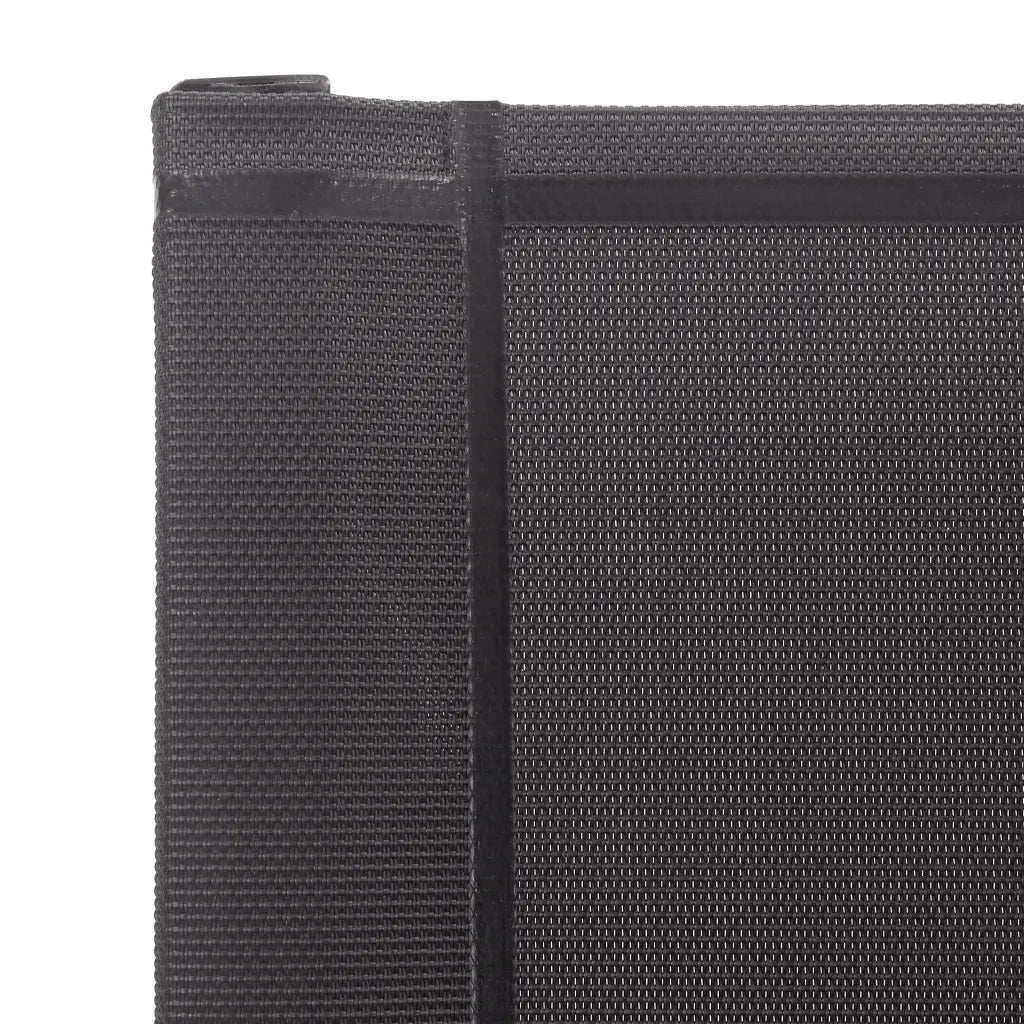 Sedie da Giardino 4 pz | Sedie da Esterno in Textilene e Acciaio Inox Grigie