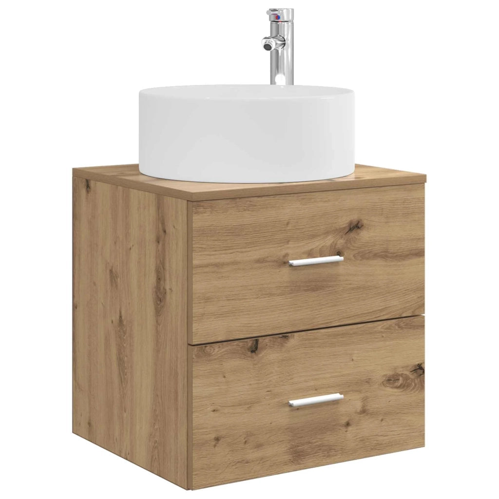 Set di mobili per il bagno 3 pz Rovere Artigianale 3405946