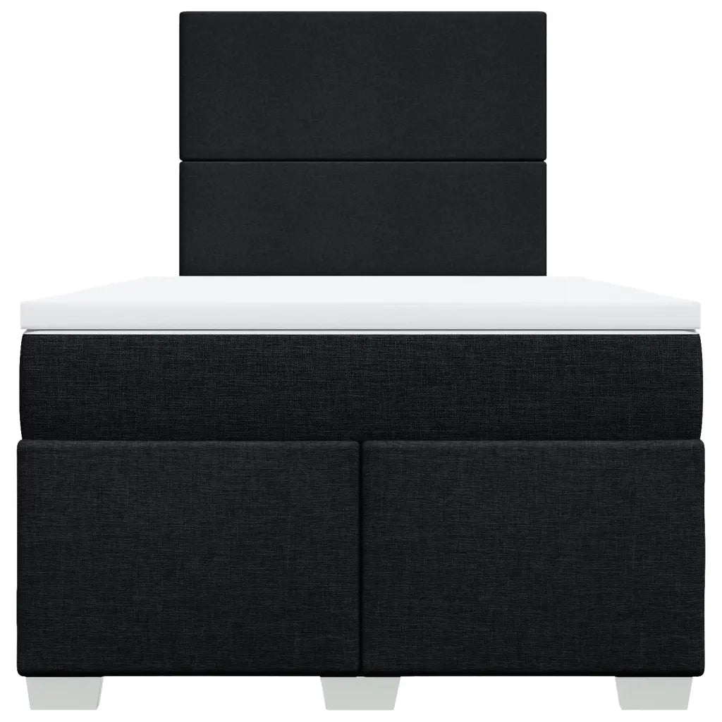 Giroletto a Molle con Materasso Nero 120x190 cm in Tessuto 3292722