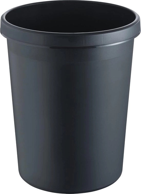 Contenitore per rifiuti 45 litri con cerniera - nero plastica per separazione dei rifiuti