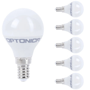 Lampadina led goccia e14 5.5 watt resa 40watt risparmio energetico 4500k pezzi 6