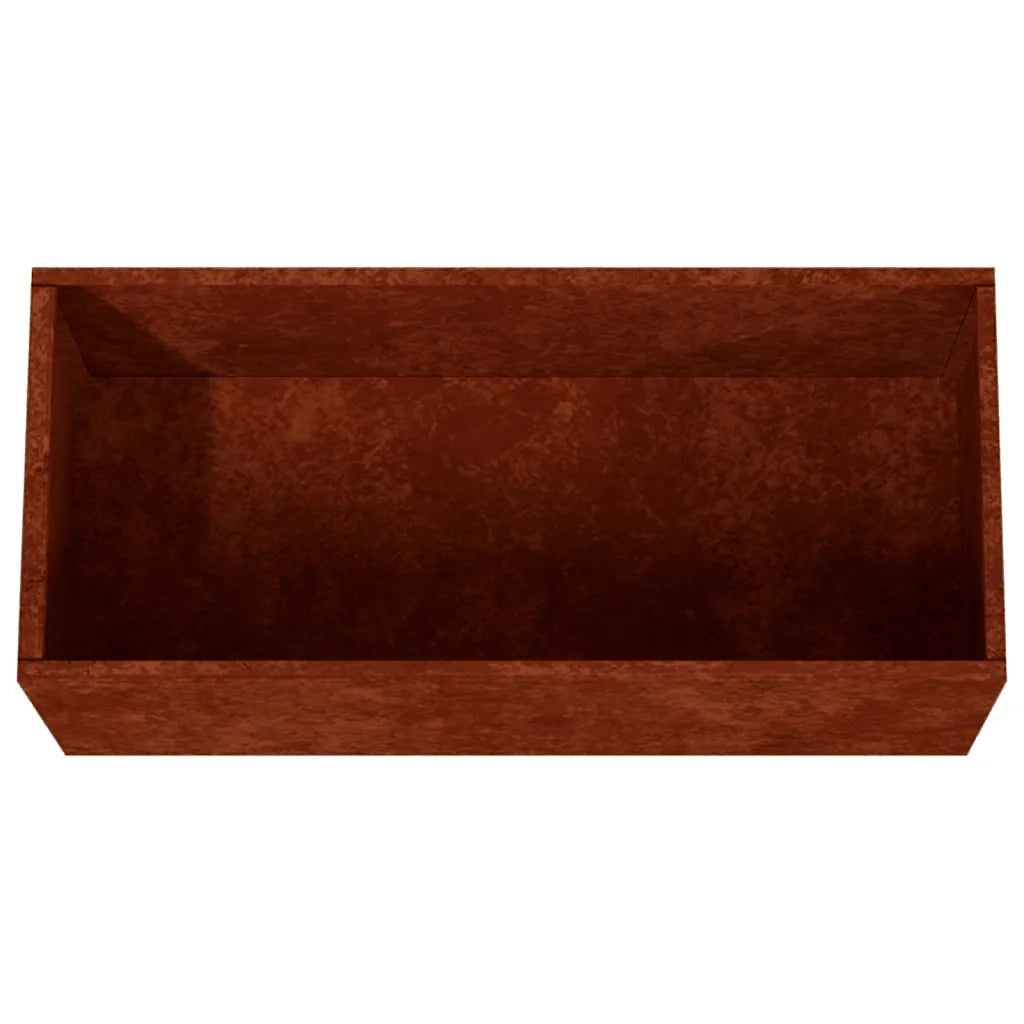 Fioriera 62x30x29 cm Acciaio Corten 821556