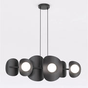 Lampada a sospensione Elementi in acciaio nero opaco