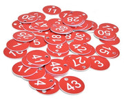 Etichette per apiario 50 pezzi - Etichette numerate durature - Marcature per apiario preforate - Gestione apiario efficiente - Marcature visivamente attraenti - Etichette per apiario