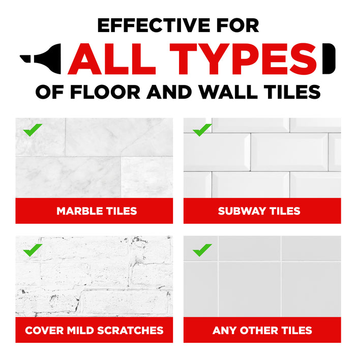 Pennarello CREMA per fughe delle piastrelle  8ml | Rinnova il colore delle fughe 