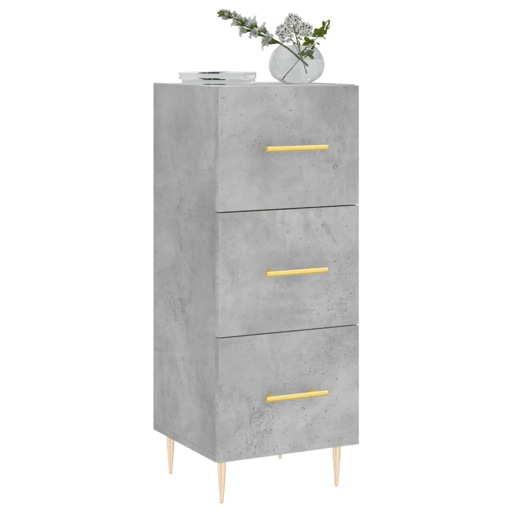 Credenza | Madia | Buffet da pranzo | Armadio da pranzo Grigio Cemento 34,5x34x90 cm in Legno Multistrato