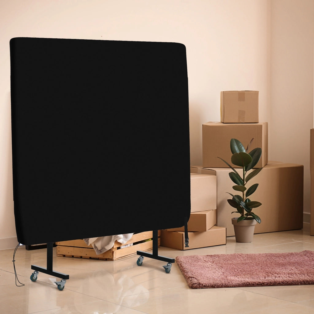 Tappeto per tavolo da ping pong ¨C zephmum ¨C 275x153x5 cm nero impermeabile