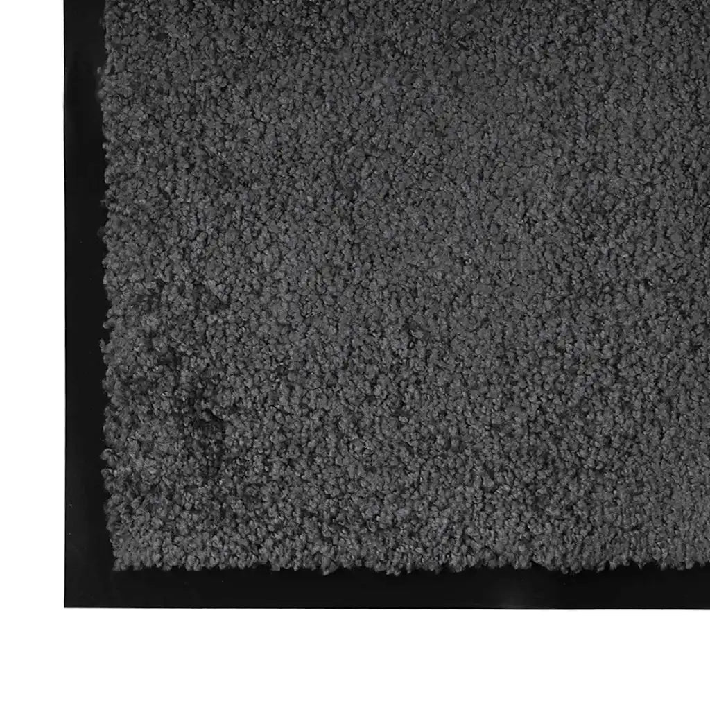 Tappetino Antracite 60 x 40 x 1.2 cm Tessuto Teddy 42013434
