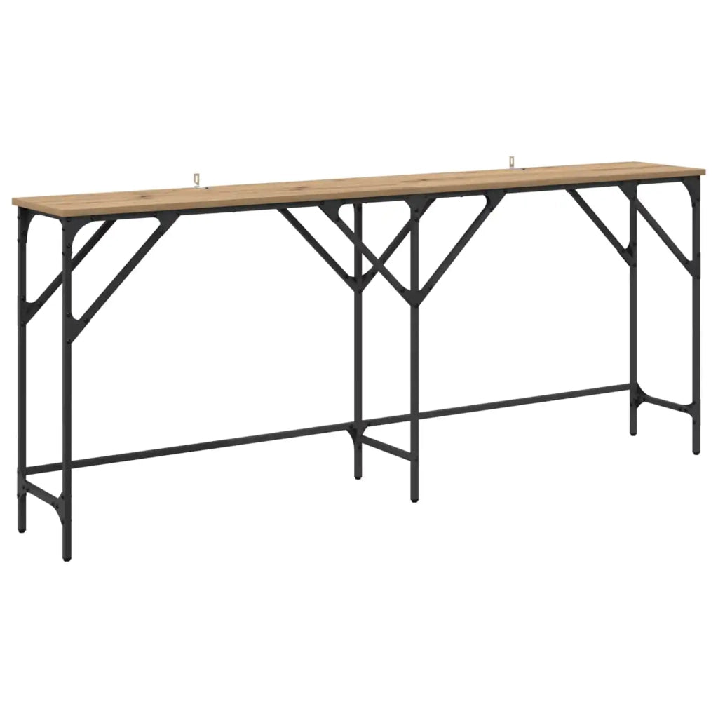 Tavolo consolle Rovere artigianale 180 x 30 x 75 cm