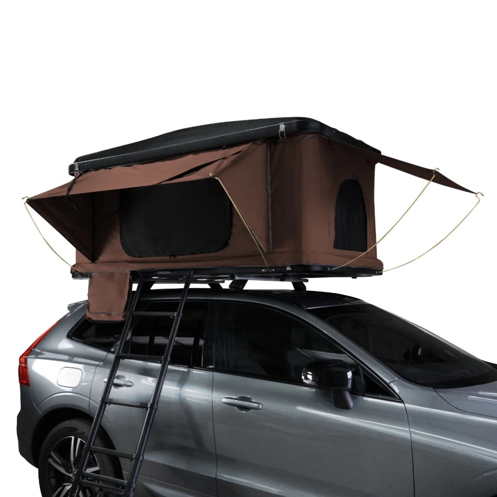 Tenda da tetto per auto - Marrone rigida Shell Pop Up cuccetta campeggio 3 persone