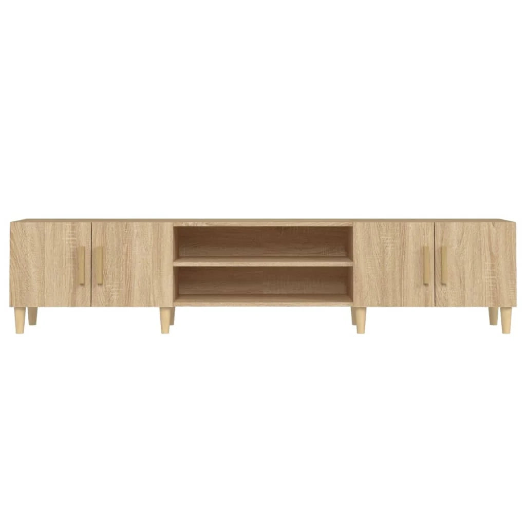 Mobile TV multimediale mensola TV mobile TV sala da pranzo soggiorno camera da letto rovere Sonoma 180 x 31,5 x 40 cm legno ingegnerizzato marrone 02_0028895