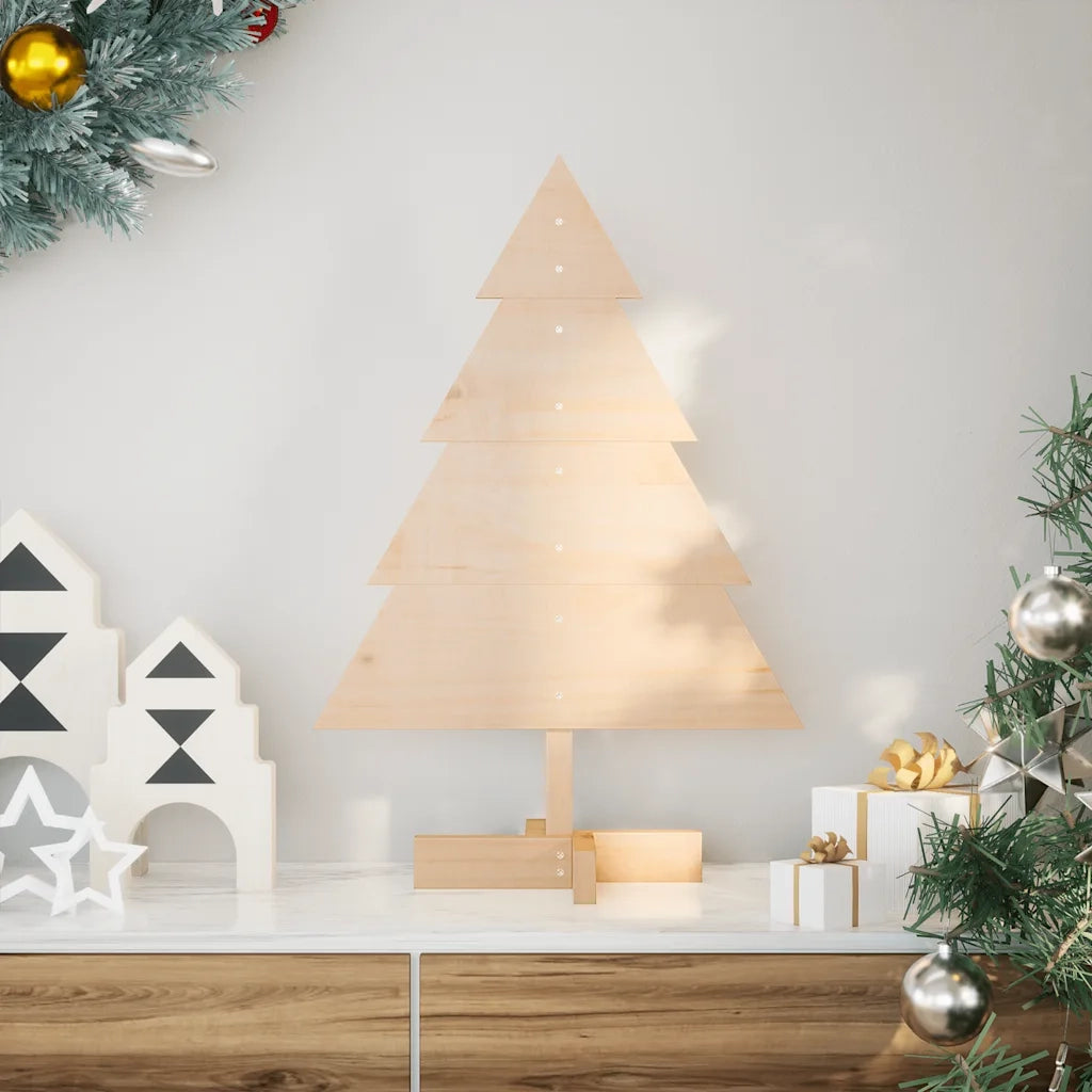 Albero di Natale | Decorazioni natalizie Decorativo in Legno 70 cm in Legno Massello