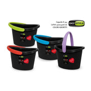 Cesta Bucato Love Ovale Antracite con Manici Colorati Gio'Style 4 Colori