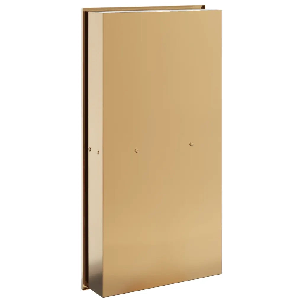 Nicchia per Doccia Oro Spazzolato 32x62x9cm in Acciaio Inox CFW2772719