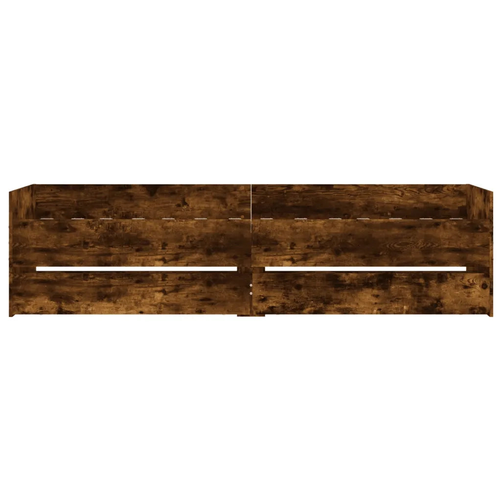 Giroletto con Cassetti Rovere Fumo 75x190 cm Small Single