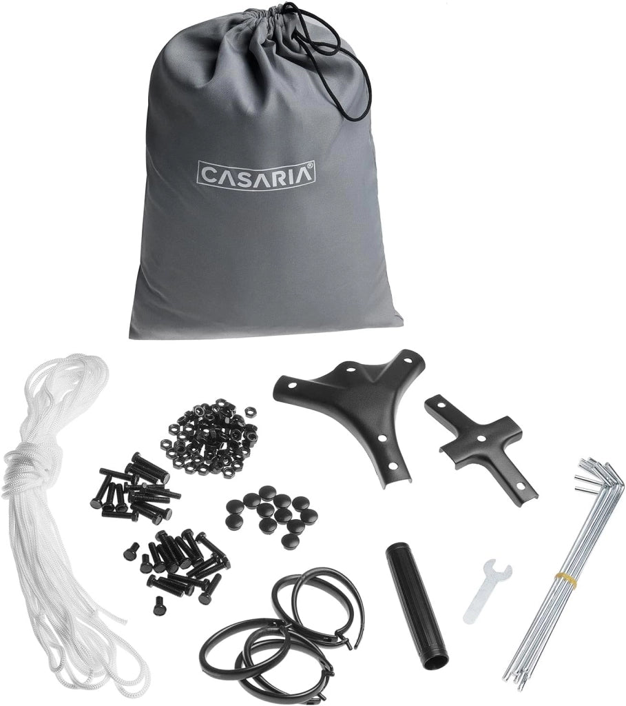 Gazebo Topas Padiglione 3x4m in Metallo Resistente Idrorepellente con Pannelli Laterali Tendone da Giardino Feste