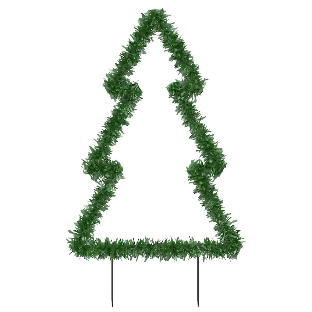 Decorazione Luminosa Natalizia con Picchetti Albero 80LED 60cm CFW1353579