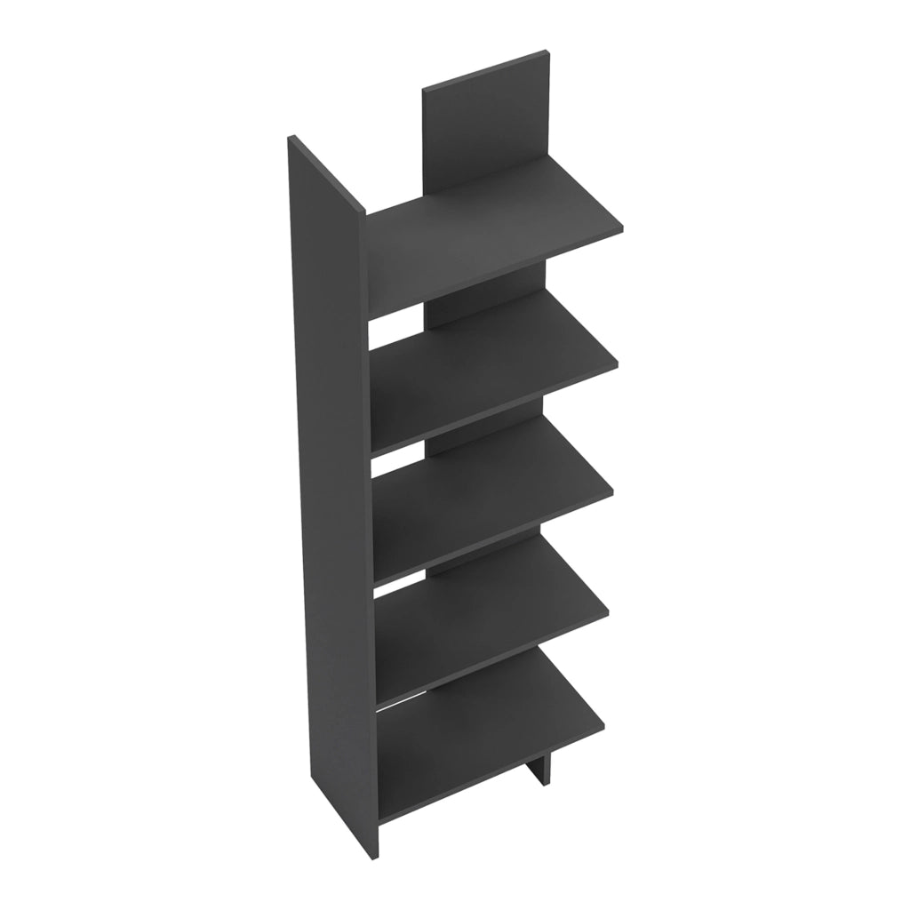 Libreria Vireftere a 5 Ripiani 176 x 62 x 29 cm - Grigio [en.casa]