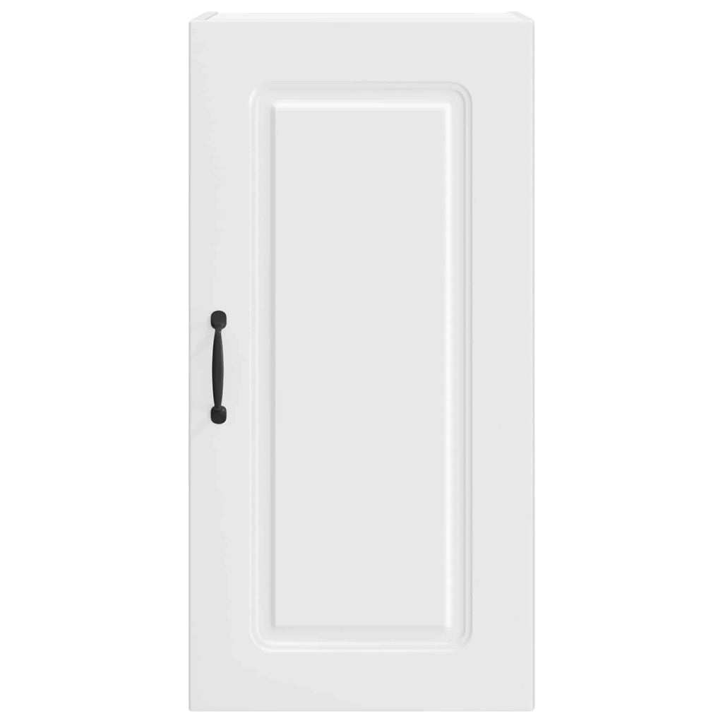 Mobile da cucina rettangolare dal design moderno contenitore 40 x 31 x 80 cm legno composito bianco 02_0053703