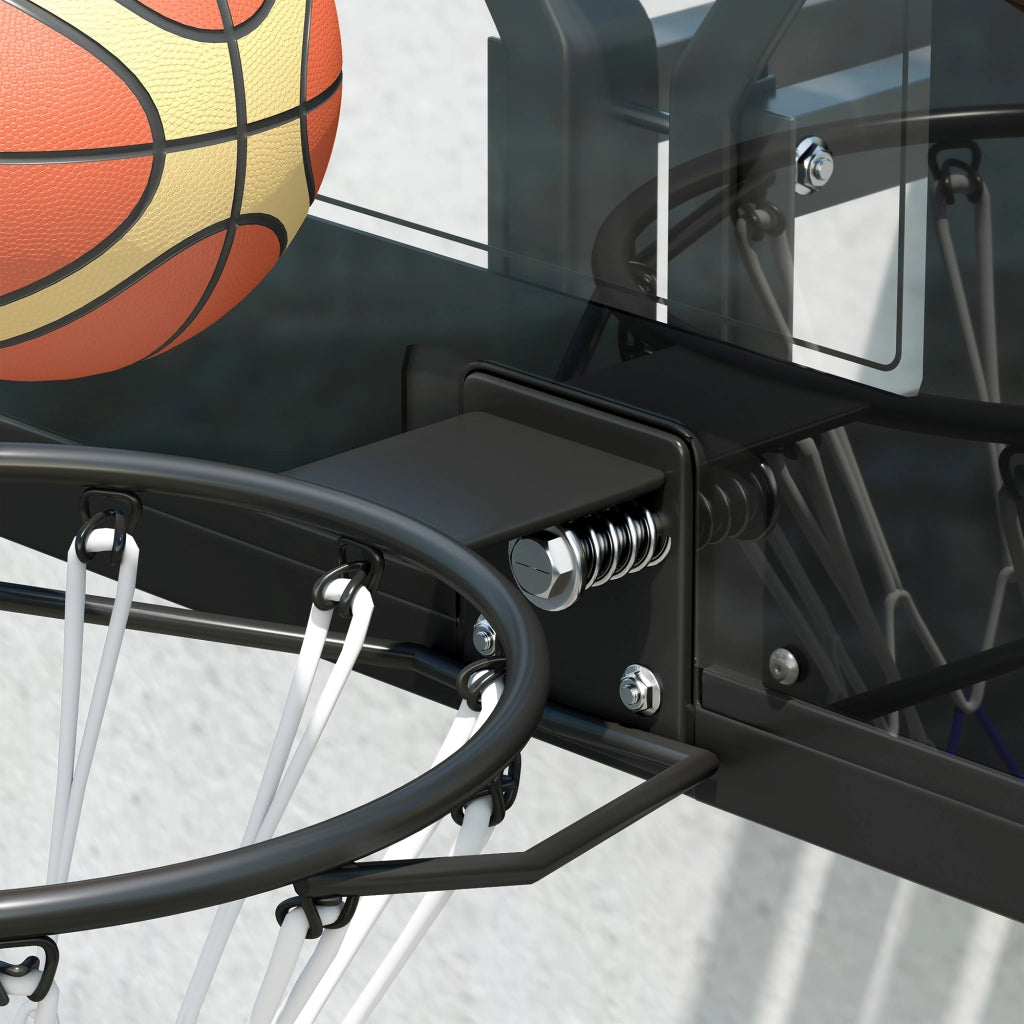 Canestro da Basket da Parete ¨C Xylo ¨C Rete Resistente, Resistente alle Intemperie, Nero