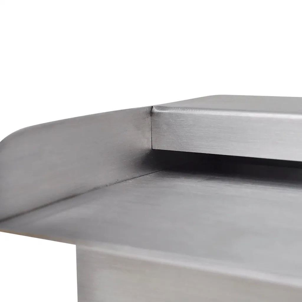 Fontana a Cascata per Giardino-Fontane  Giardino Rettangolare Acciaio Inox 30 cm